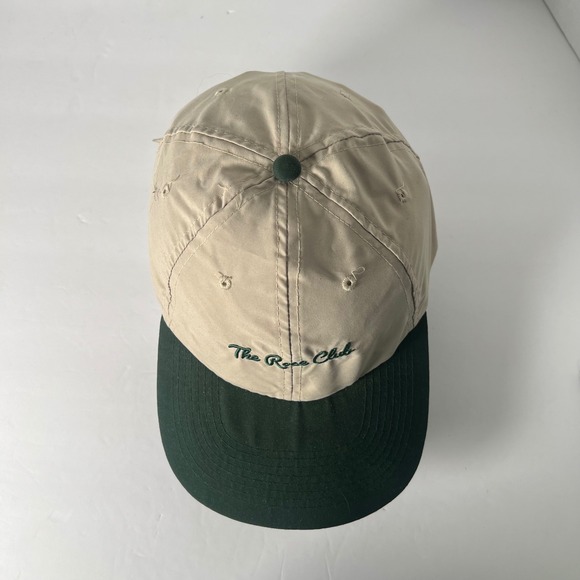 Vintage Otto Cap The Rose Club Embroidered Tan Green Baseball Cap‎ 90's - Picture 5 of 6